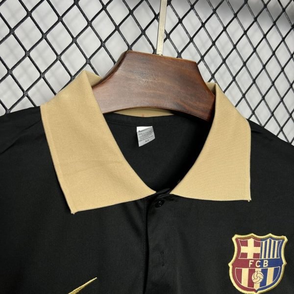 Barcelona 2024/25 - Camiseta Polo Negra - Imagen 3