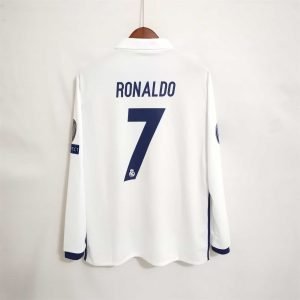 Real Madrid (Ronaldo/7) 2016/17 - Local - Aficionado - Retro - Manga Larga