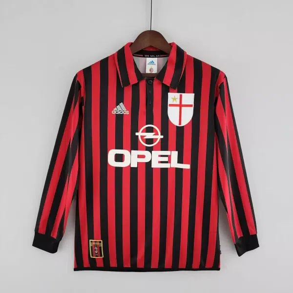 AC Milán 1999/00 - Local - Aficionado - Retro - Manga Larga