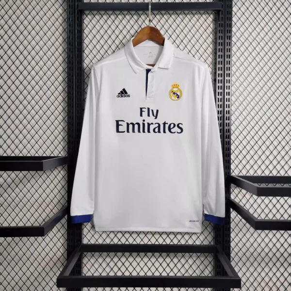 Real Madrid 2016 - Local - Aficionado - Retro - Manga Larga