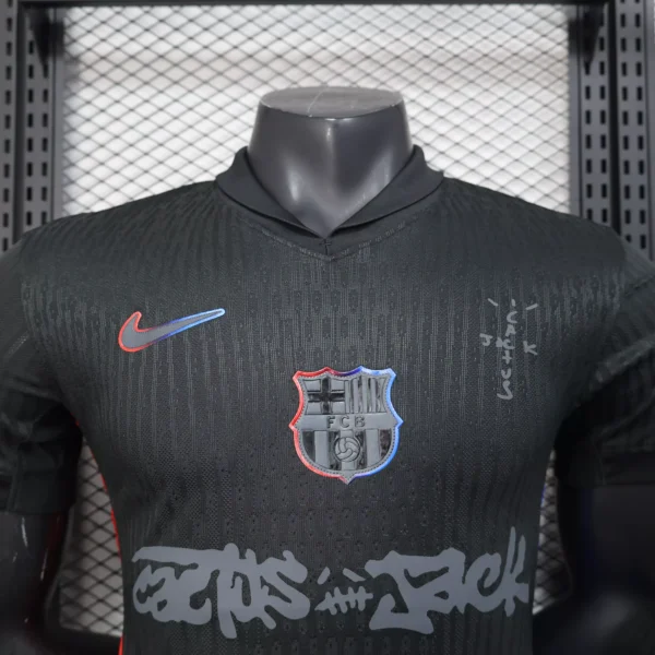 Barcelona (Travis Scott Black) 2024/25 - Visita - Jugador - Imagen 3
