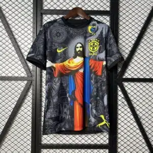 Brasil 2024/25 - Cristo Redentor Negro con Colores - Aficionado - Hombre
