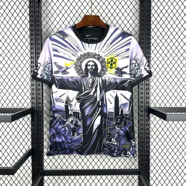 Brasil 2025/26 - Cristo Redentor Negro/Blanco - Aficionado - Hombre
